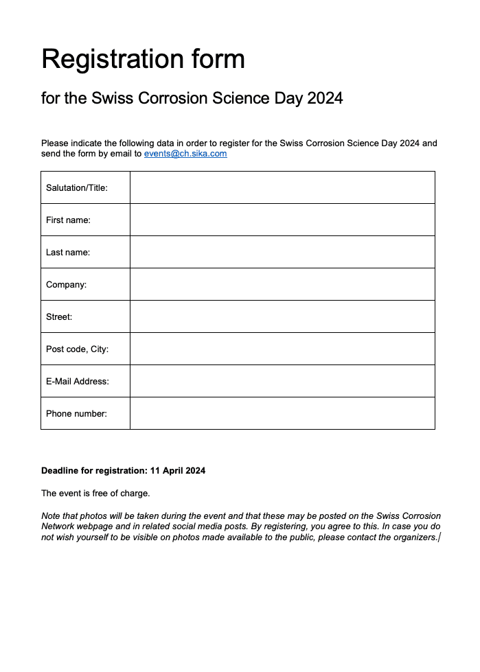 registration form corrosion day 2024